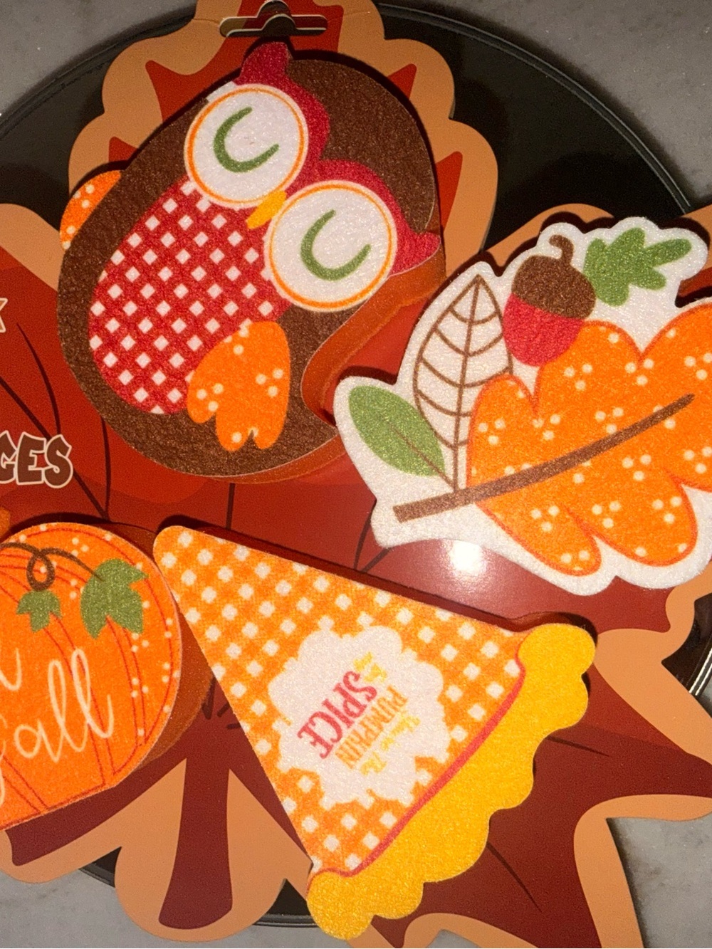 Fall Sponges 4-Pack - Orange Decorative Home Sponges-NWT!!🍁 - Picture 2 of 2